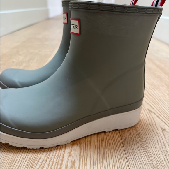 Hunter Women's Original Play Waterproof Boots 7 / E 38 gray / white new - Picture 4 of 11